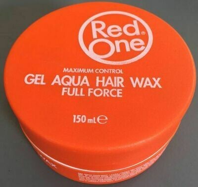 Red one gel aqua hair wax full force orange 150ml
