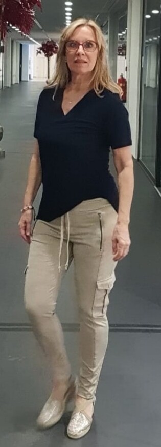 Broek Angelle Milan uni beige