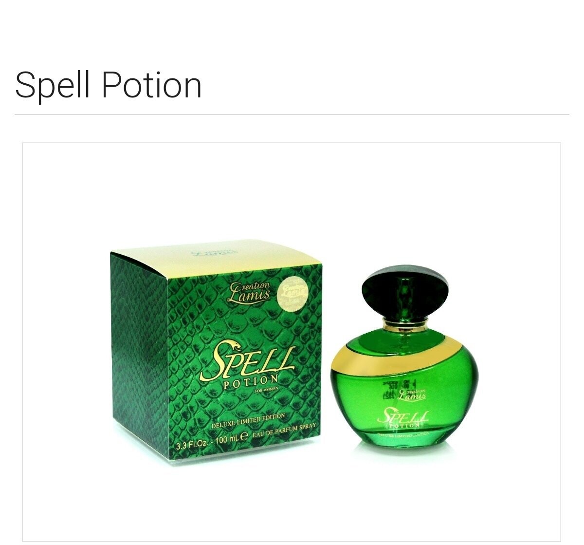 Creation Lamis Spell Potion Eau de Parfum 100ml