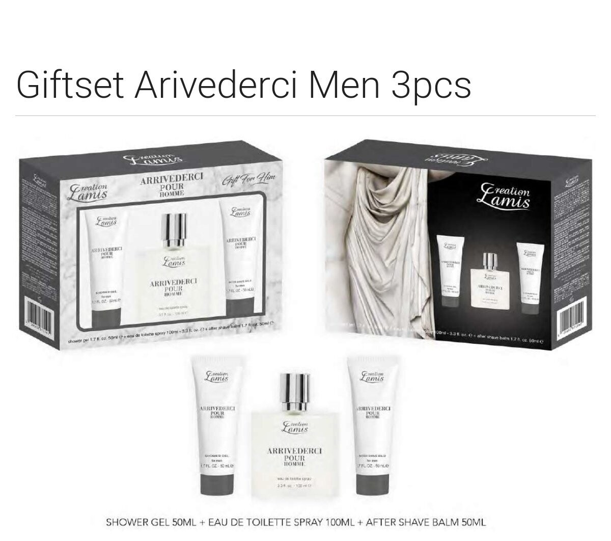 Creation Lamis - Arrivederci - giftset voor hem