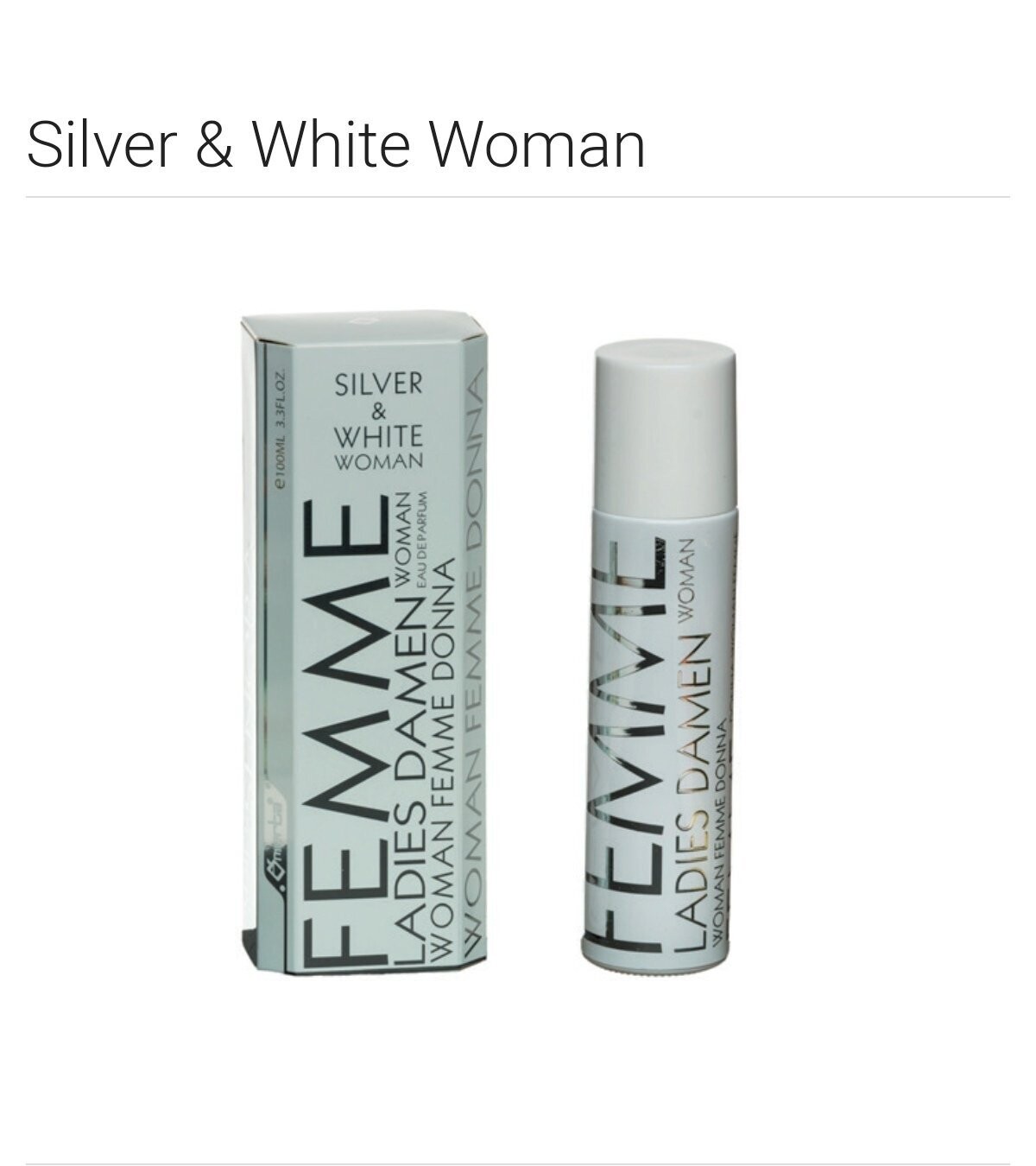 Omerta - Silver & White Woman - Eau De Parfum - 100ml
