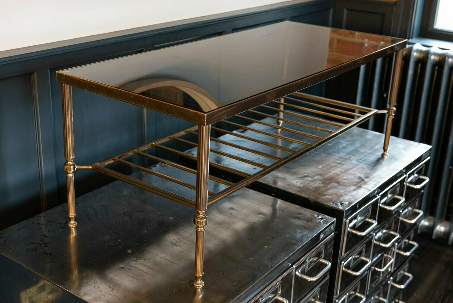 French Brass Coffee Table