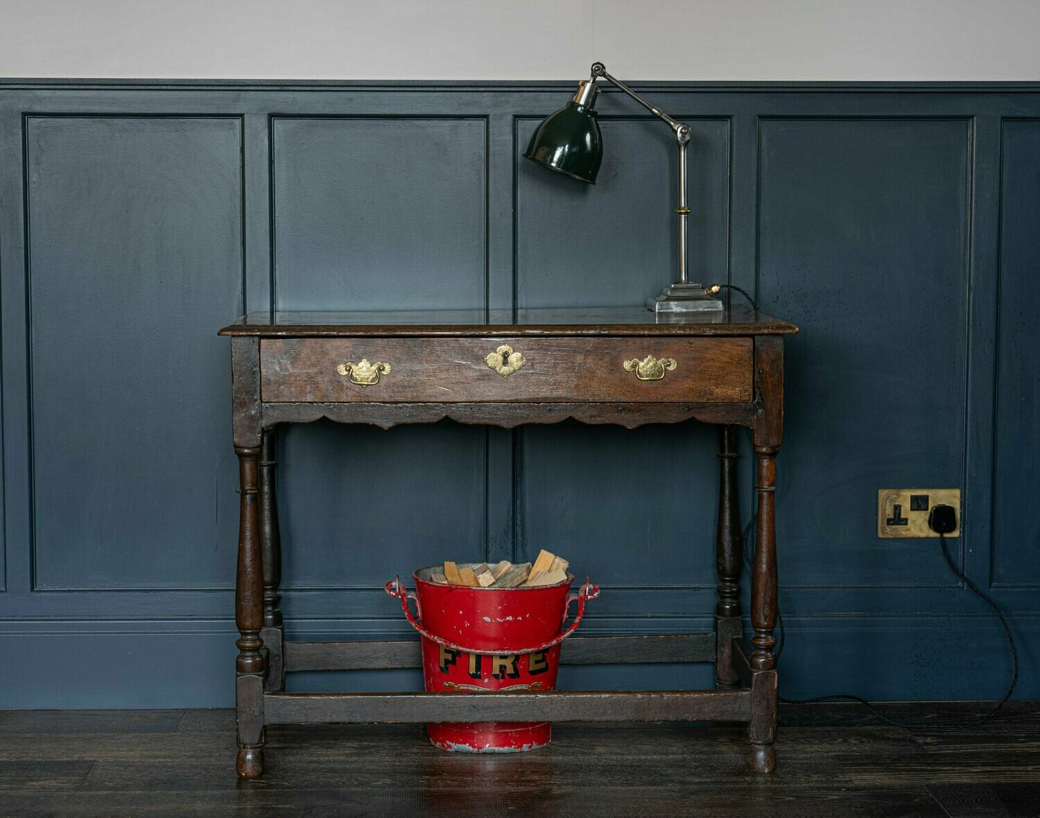 Georgian Irish Country Oak Side Table