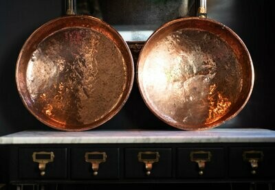 Pair of Hand Made Copper Bowls