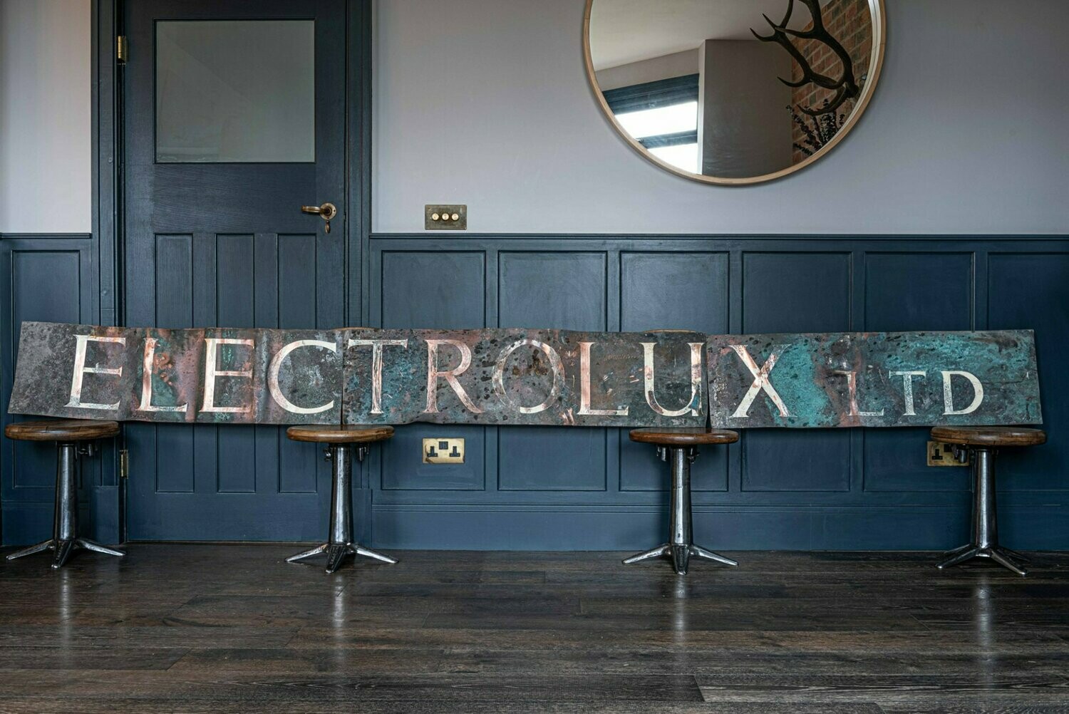 Electrolux Copper & Enamel Sign