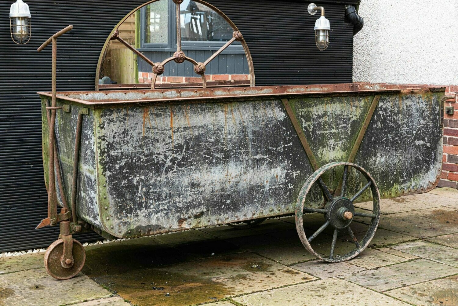 Cast Iron Galvanised &  Riveted Dairy Trough