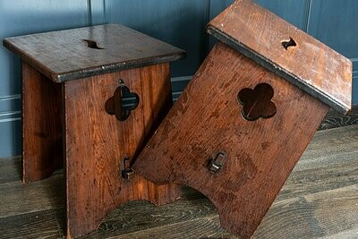 Pair of Arts & Crafts Stools/End Tables