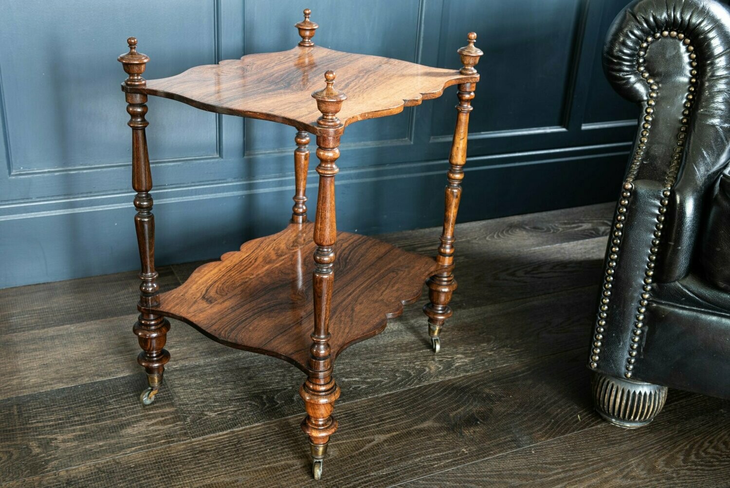 English Rosewood 2 Tier Whatnot