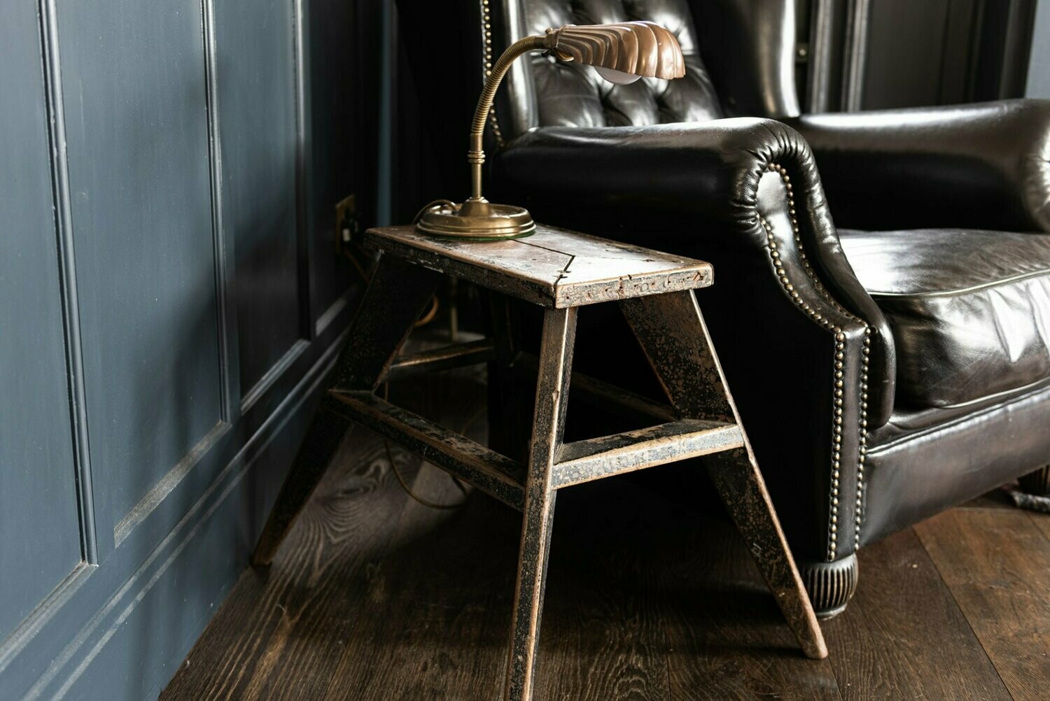 French Mahogany Stool/End Table