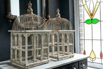 Pair of Decorative French Domed Bird Cages