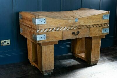 French Maple Butchers Block on Stand