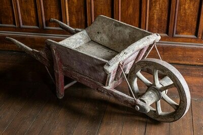 19th Century french oak wheelbarrow