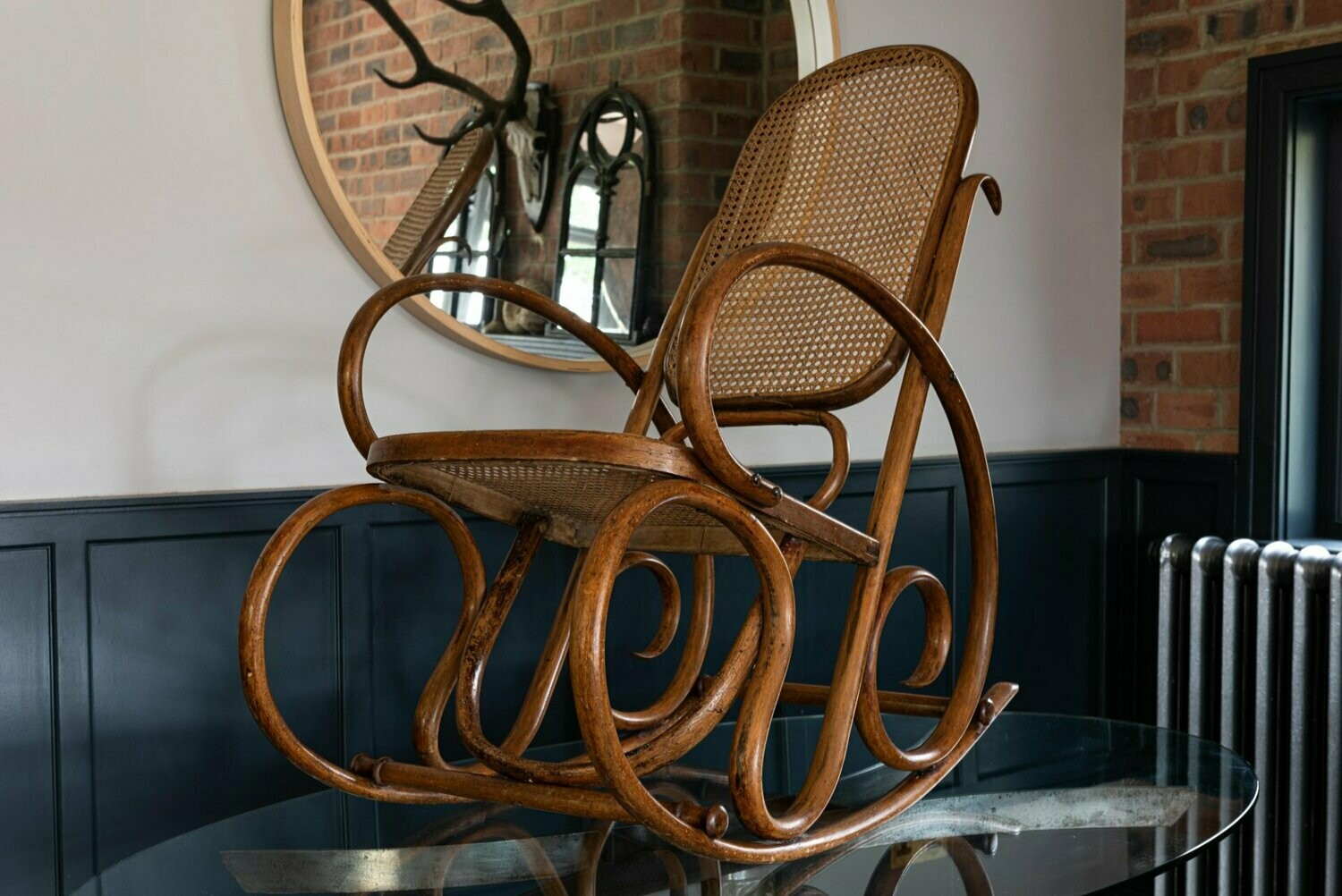 Bentwood & Cane Rocking Chair