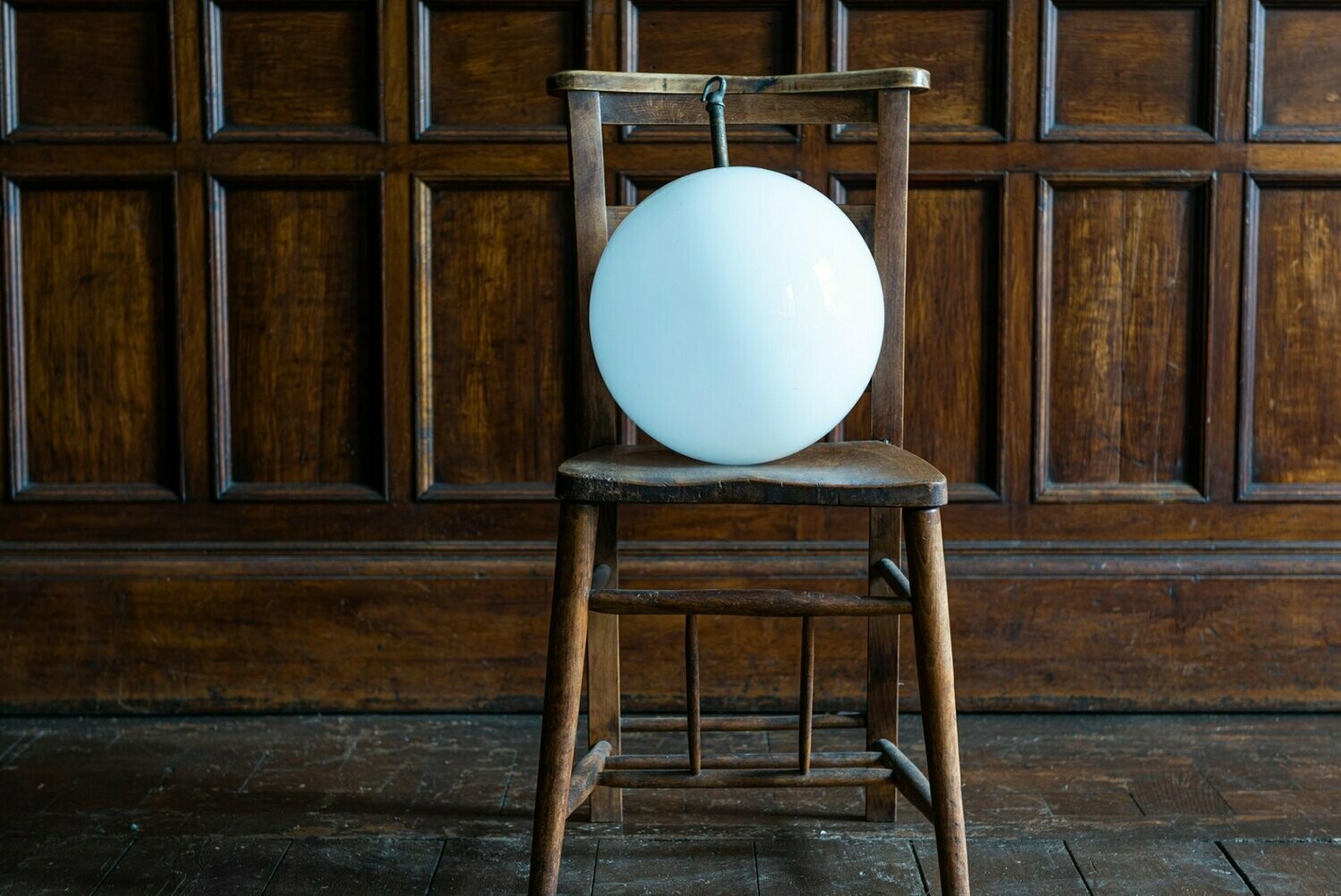 X ​Large Opaline Globe Pendant