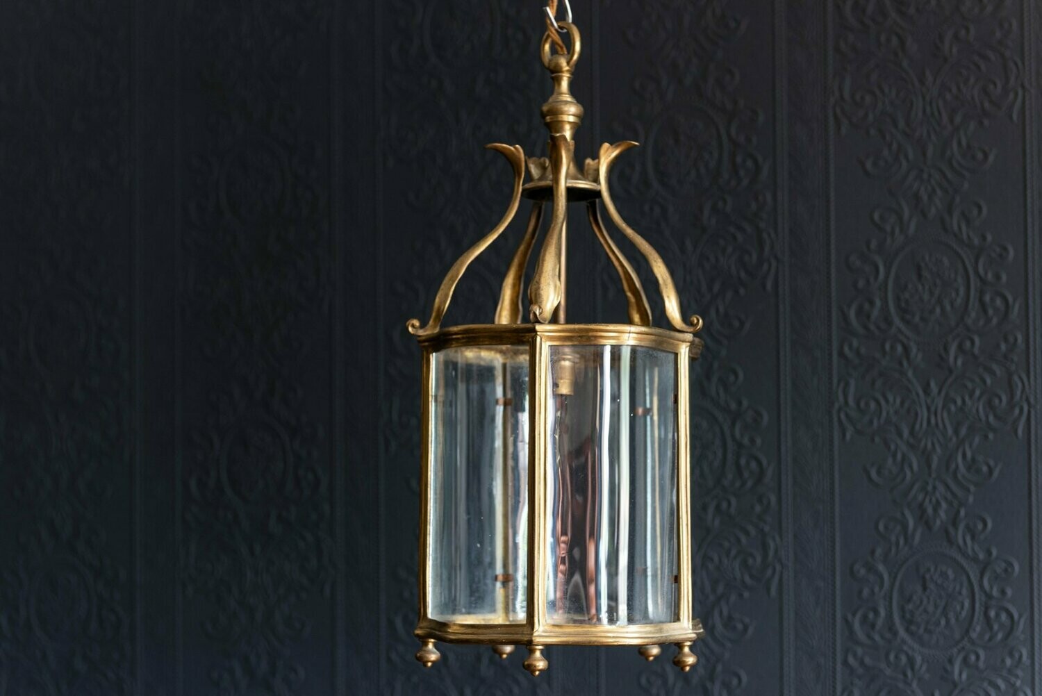 19thC English Brass lantern by 'Faraday & Son London'