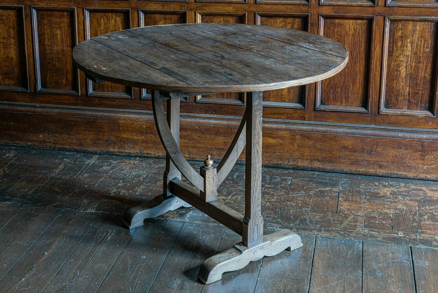 19thC French Oak Vendange Table
