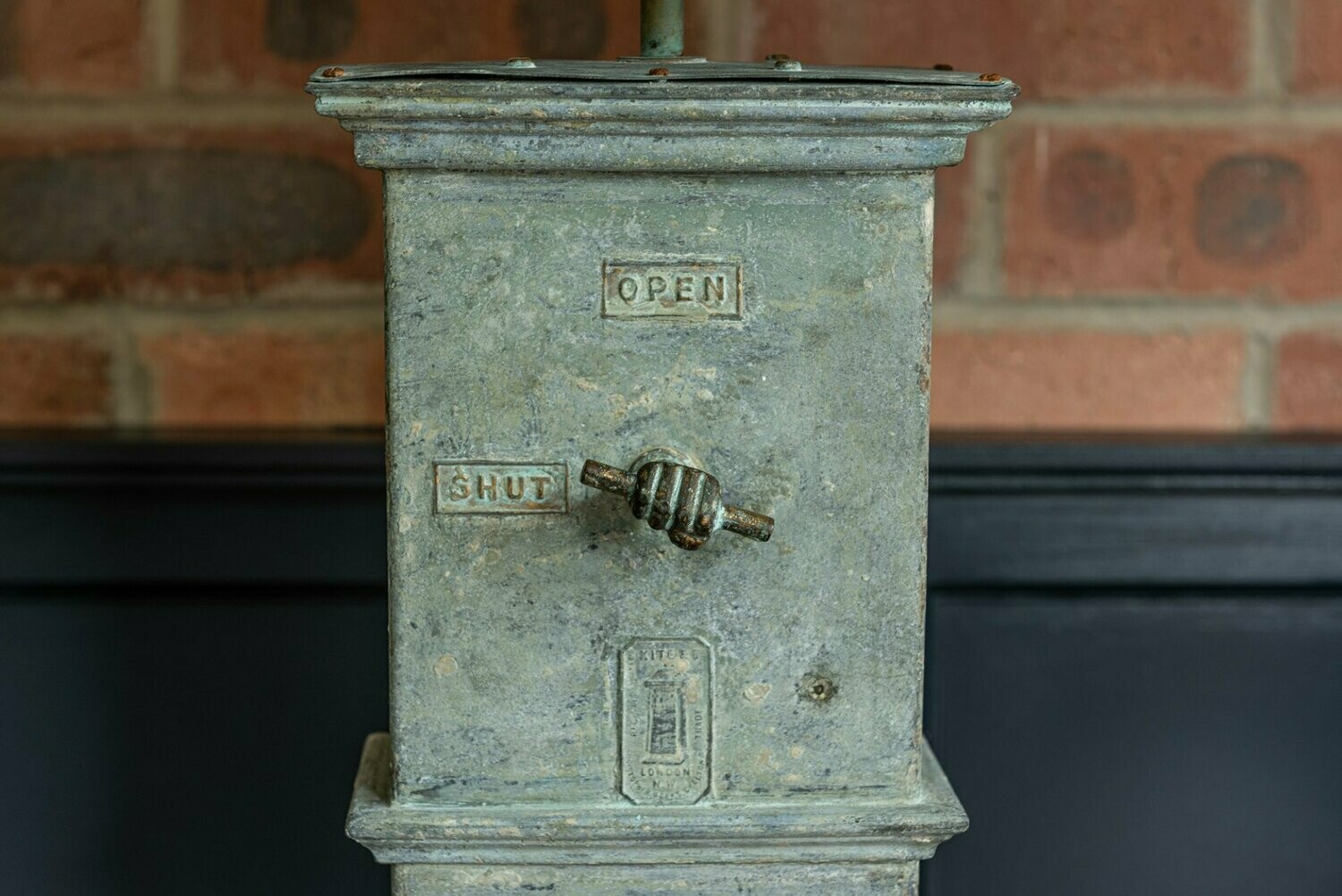 19thC London Makers Air Vent Table Lamp