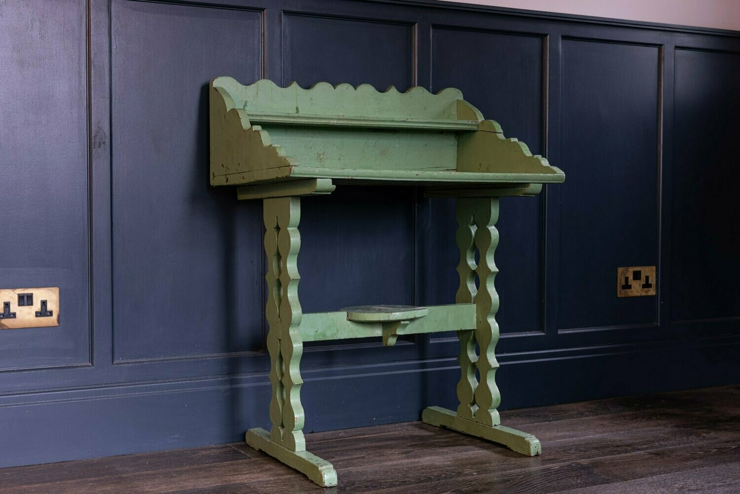 19thC French Painted Oak Provincial Washstand