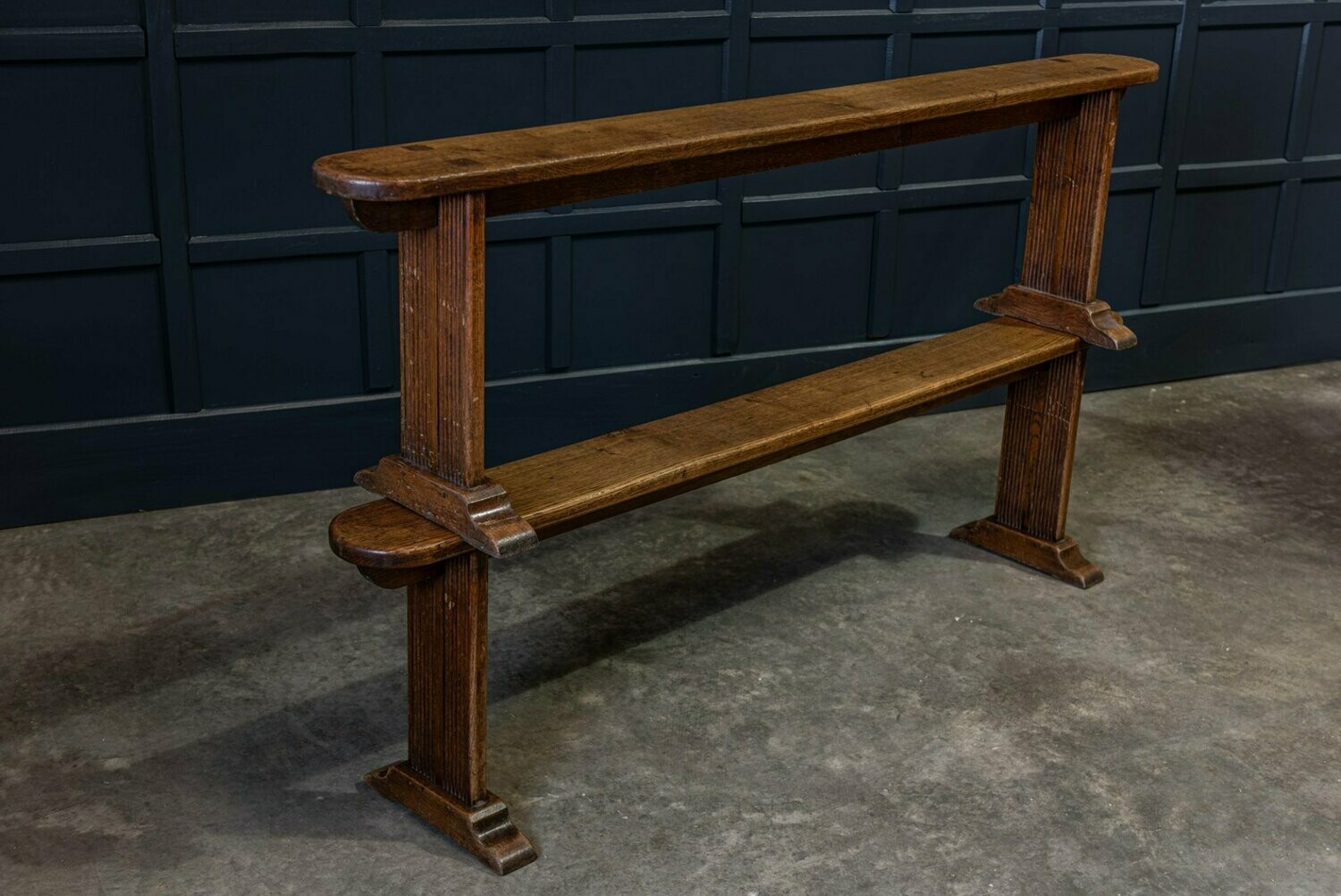 Pair French 19thC Oak french benches