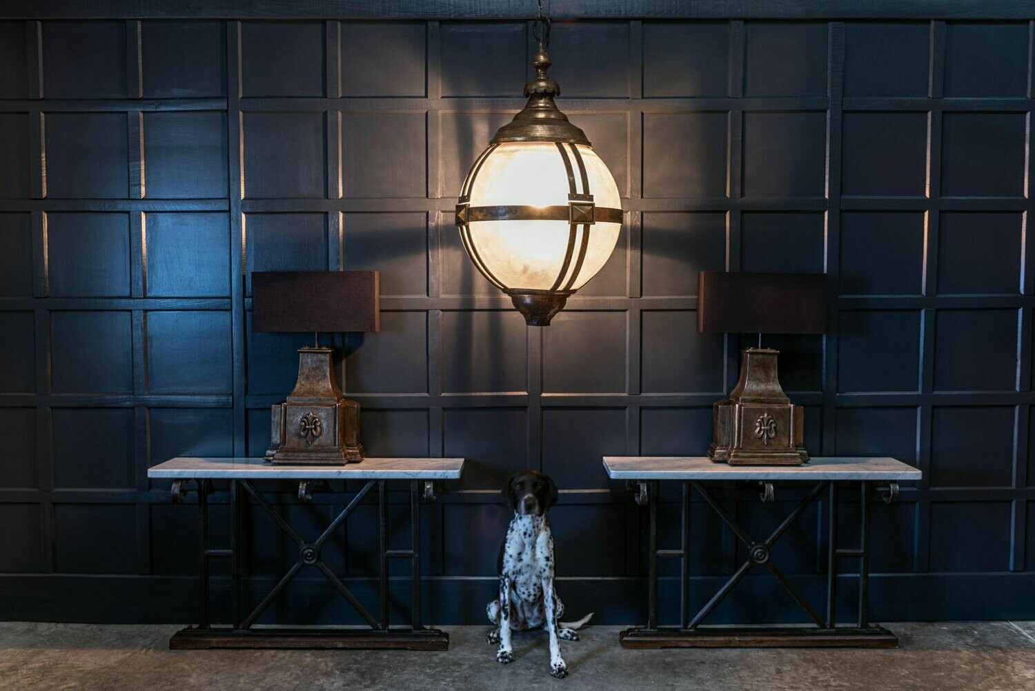 Huge London Westminster Street Globe Pendant Lantern