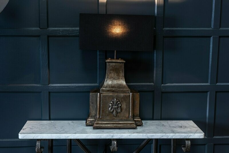 19thC English Cast Iron Rainwater Hopper Table Lamps