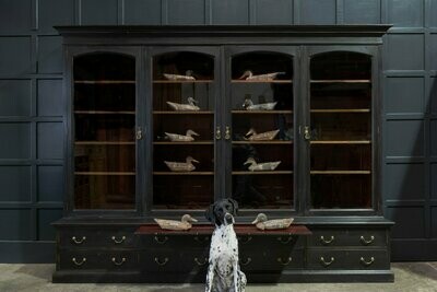 Waring & Gillows Glazed Ebonised Mahogany Bookcase