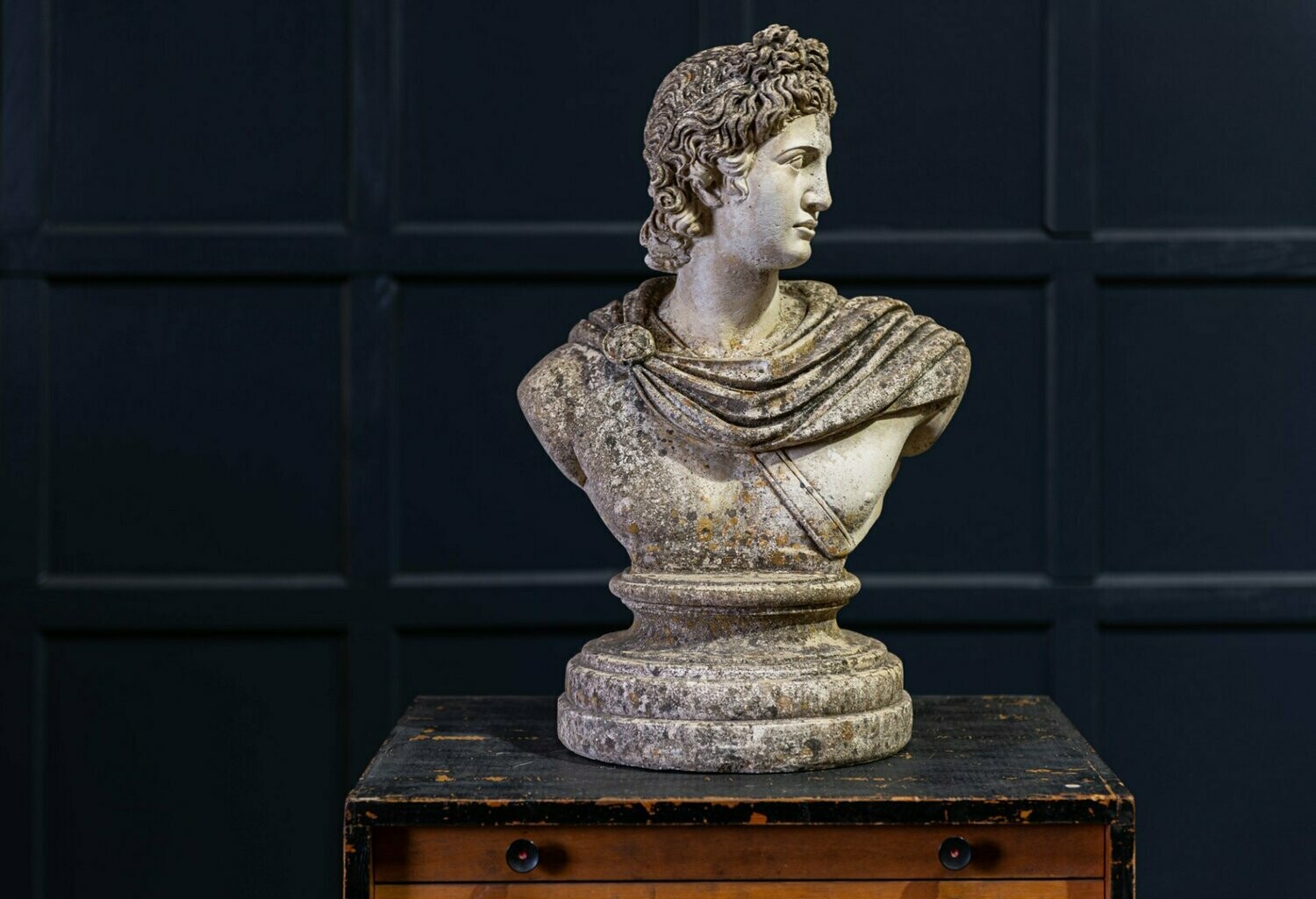 Early 20thC Large Stone Roman Bust