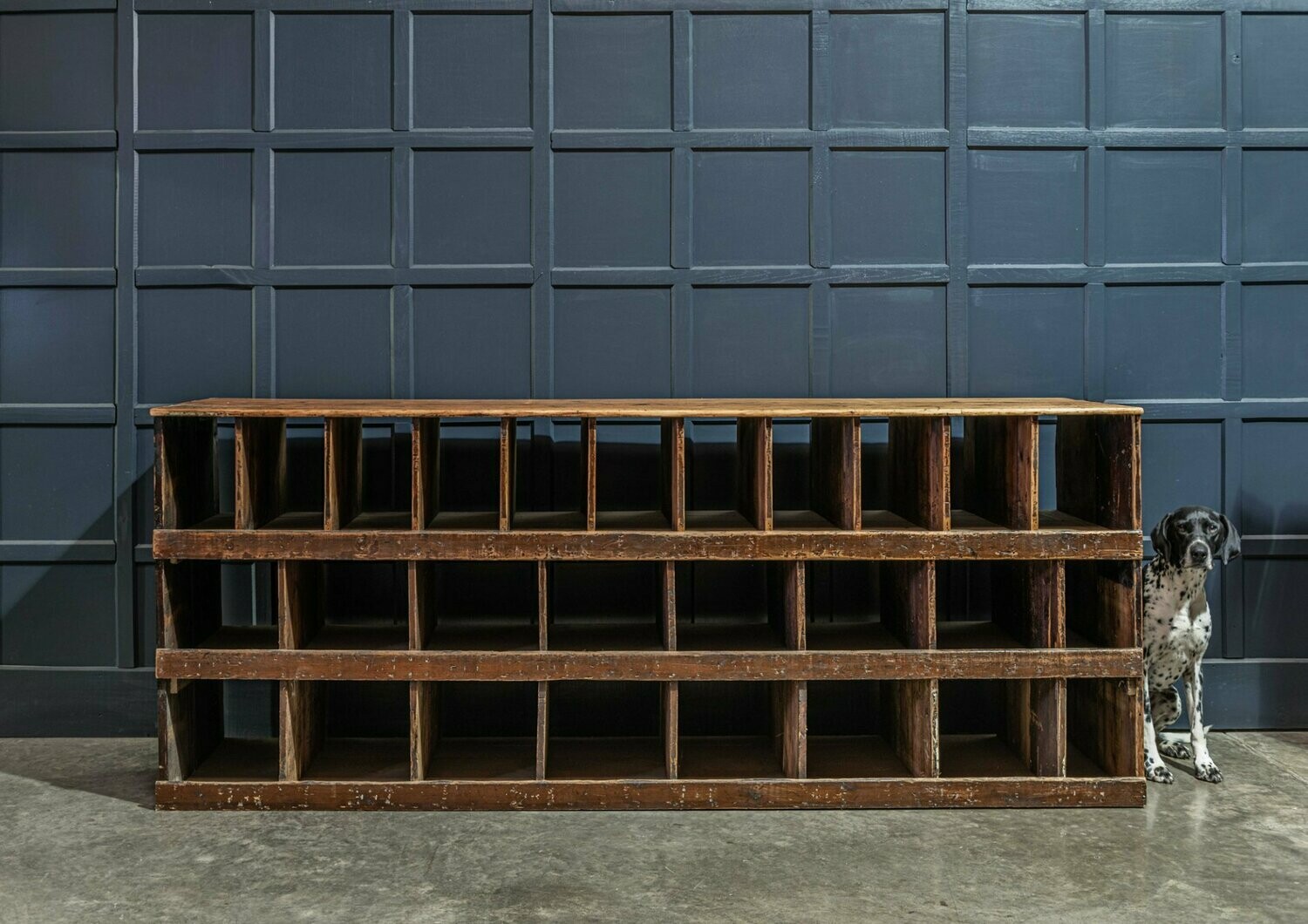 Pair 19thC Pigeonhole Counter Cabinets