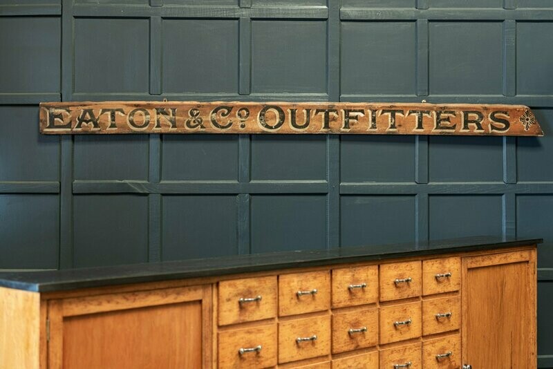 Shop Sign ‘Eaton & Co Outfitters’