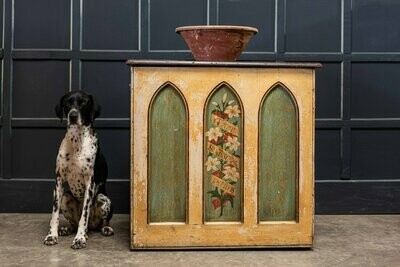 19thC Decorative Painted Chapel Cupboard 19thC Decorative Painted Chapel Cupboard