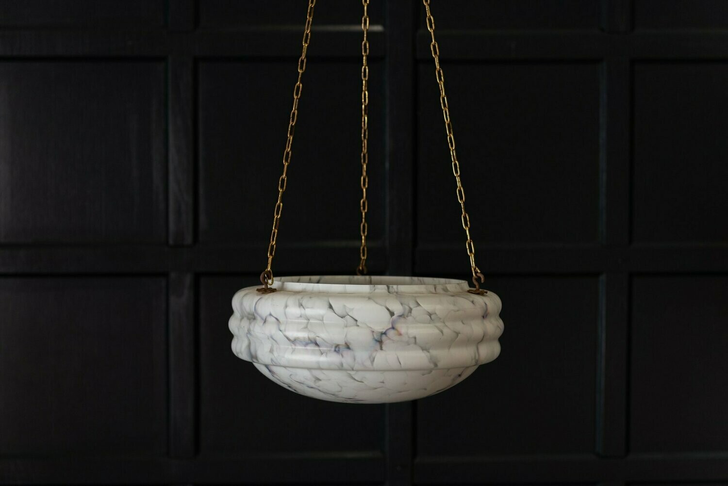 1920's Italian Glass Plaffonier Light Shade