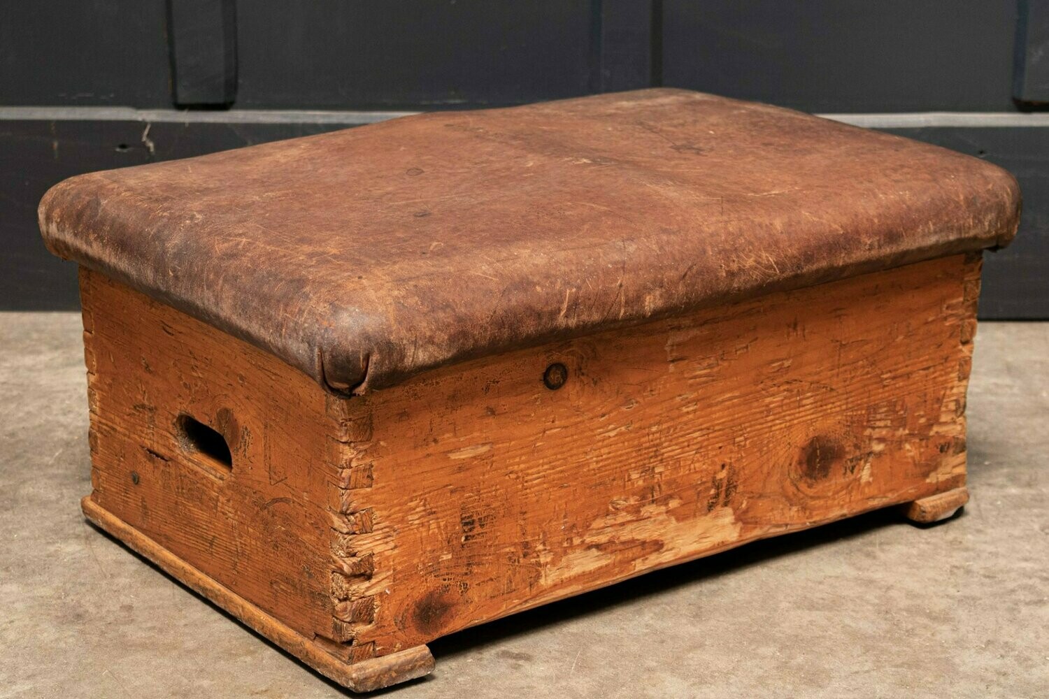 Gymnastics Bench Leather Coffee Table / Foot Stool