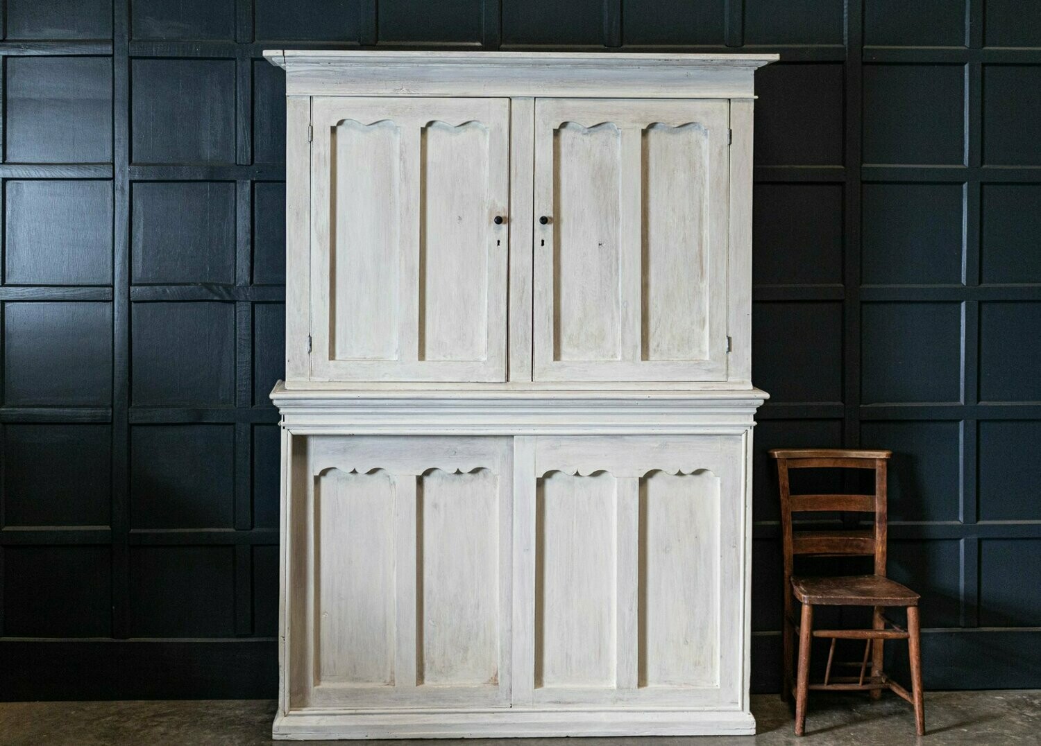 19thC Painted Housekeepers Cupboard