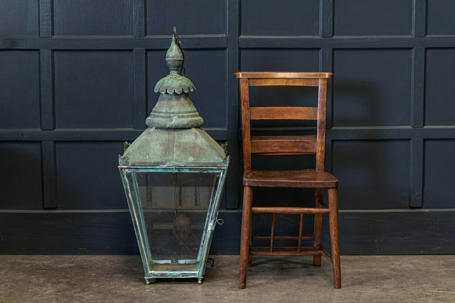 19thC Verdigris Lantern