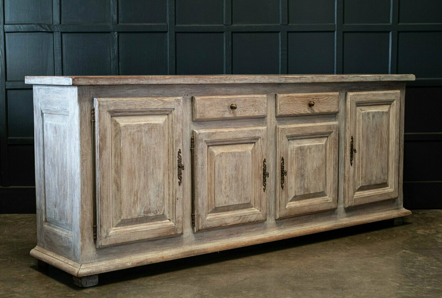 French Painted Oak Enfilade Sideboard