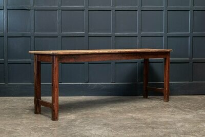 19thC Large English Gothic Pine Server Table