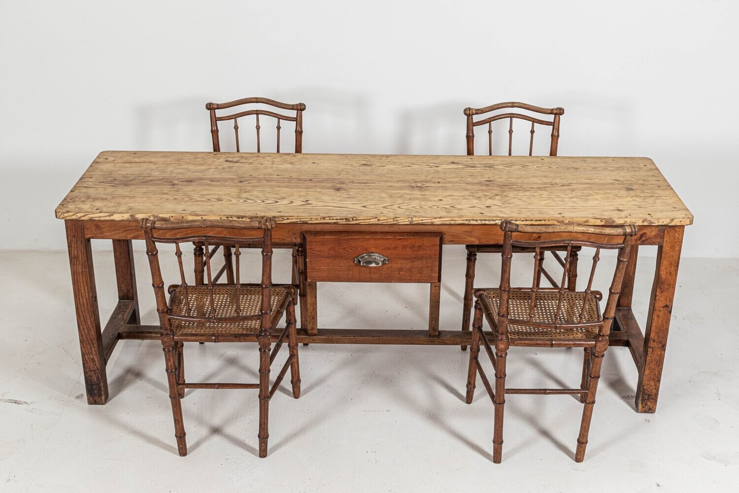 19thC French Fruitwood Drapers Table