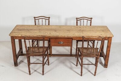 19thC French Fruitwood Drapers Table