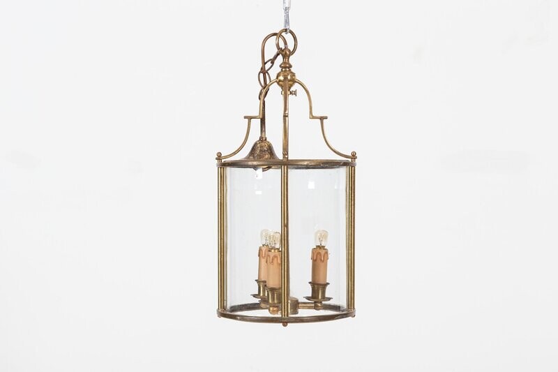 Large English Brass Porch Lantern