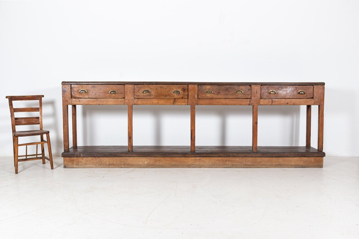 19thC Monumental French Provincial Dresser Base