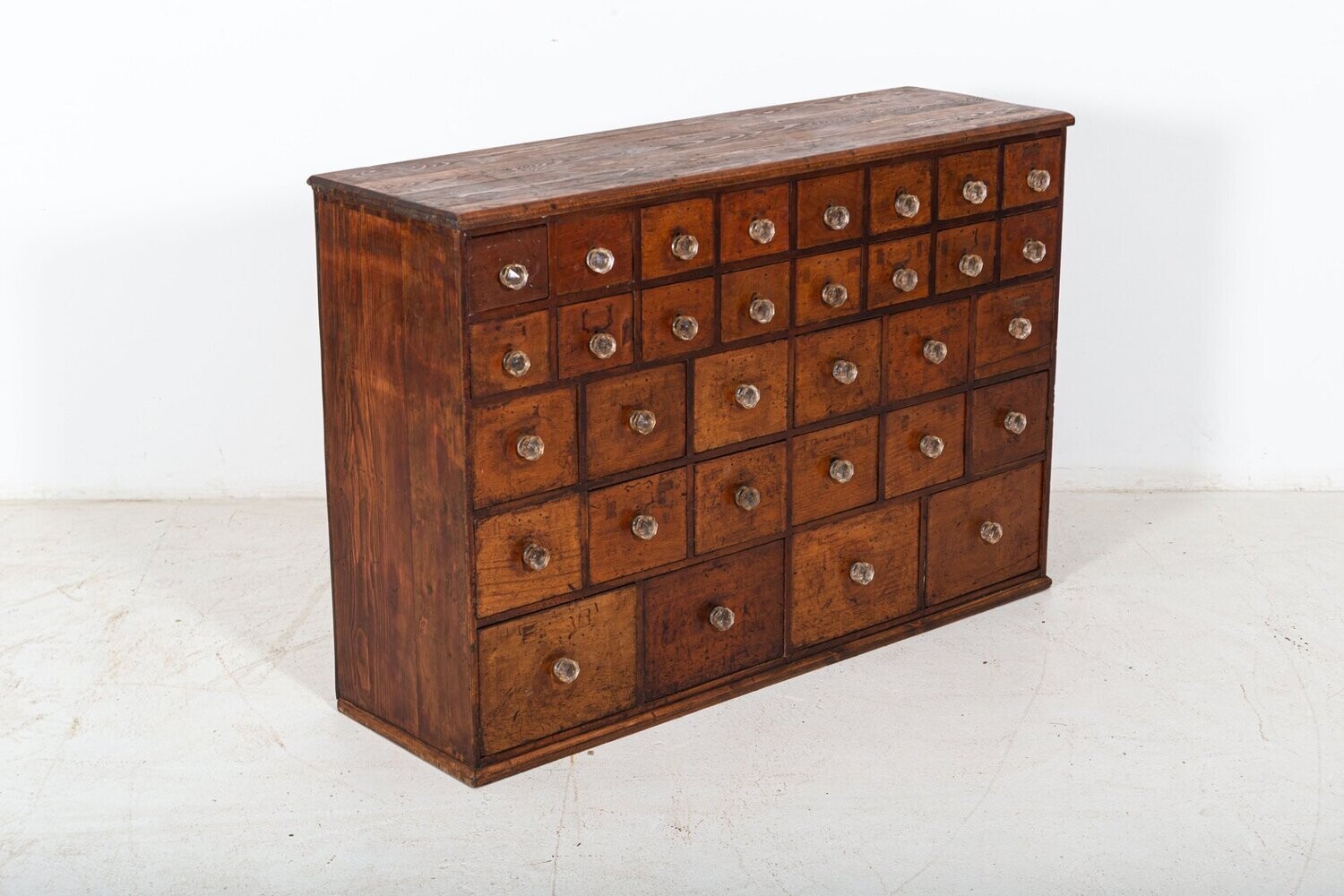 19thC English Mahogany Apothecary Cabinet