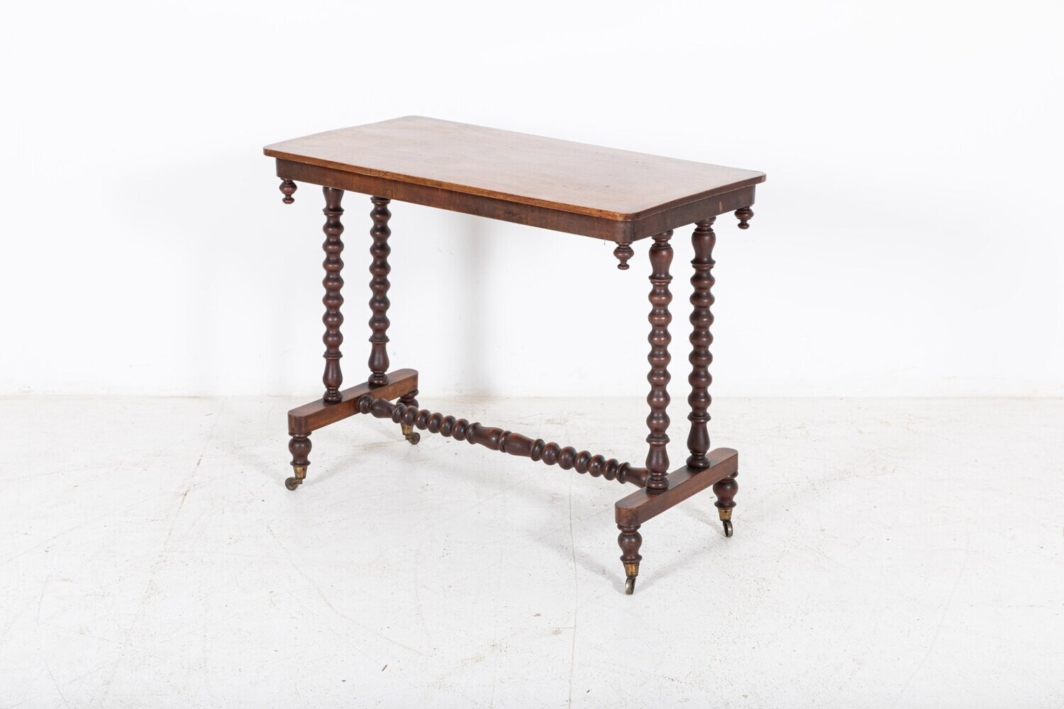 19thC Mahogany Bobbin Side Table
