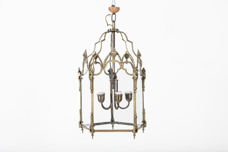 Large English Brass Lantern