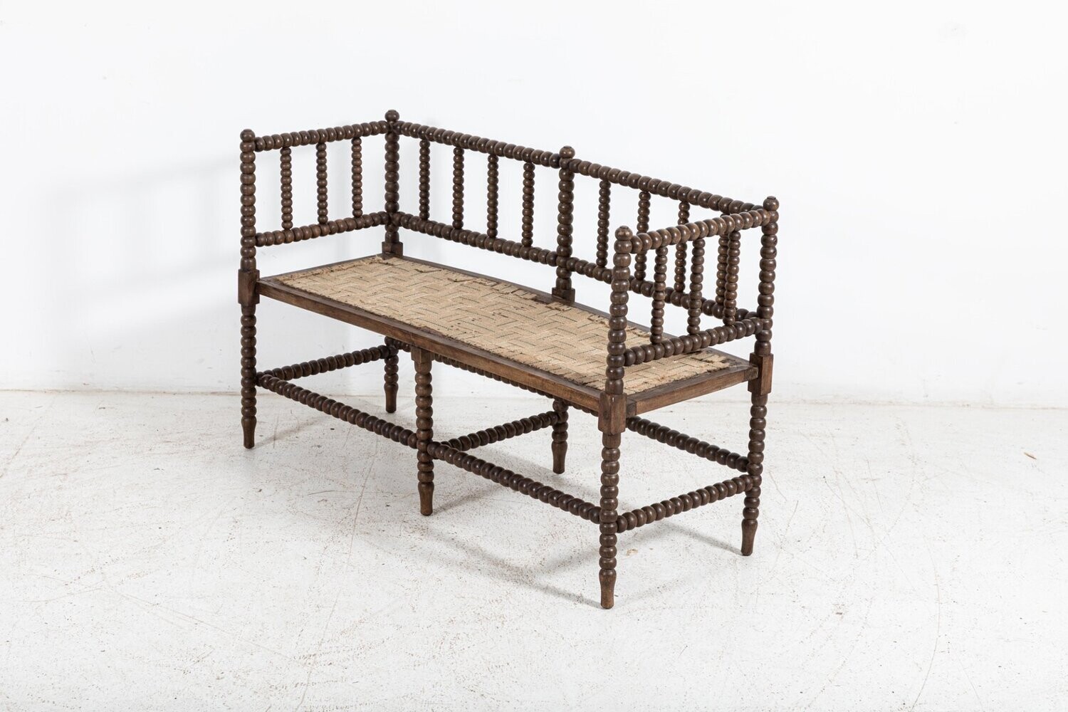 19thc English Bobbin Bench