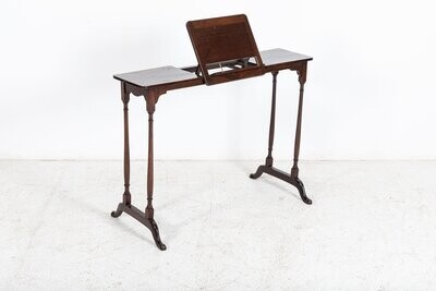 19thC Mahogany Adjustable Reading Table