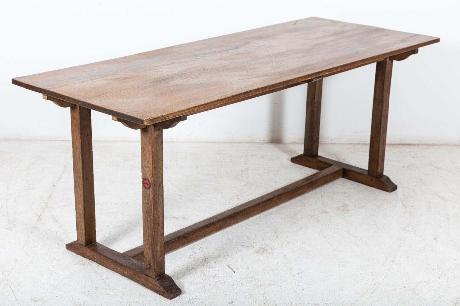 English Oak Trestle Table