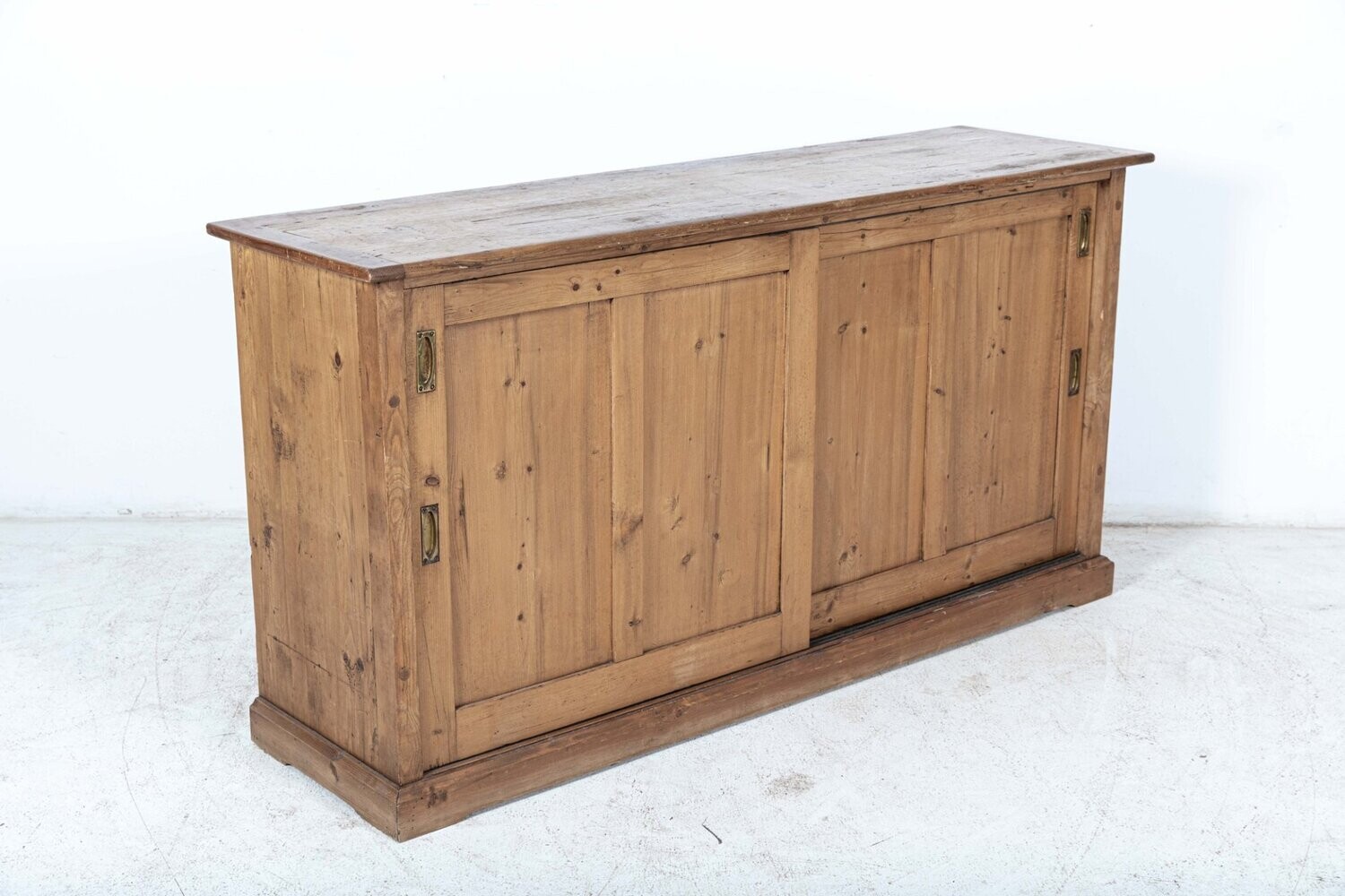 19thC English Estate Made Pine Dresser Base