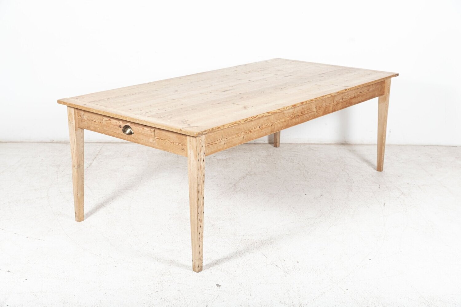 19thC Large English Pine Farmhouse Table