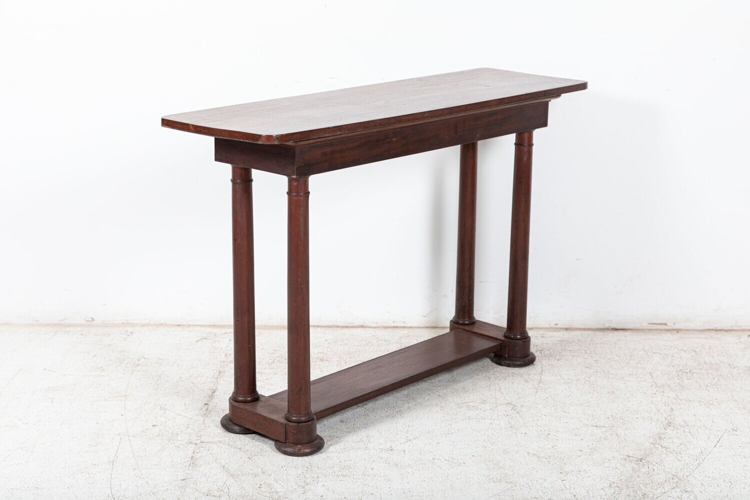19thC English Mahogany Console / Hall Table