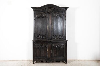 19thC French Ebonised Buffet de Corps